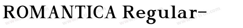 ROMANTICA Regular字体转换